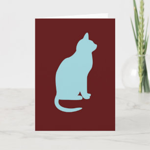 Retro Cat - Blank  Card