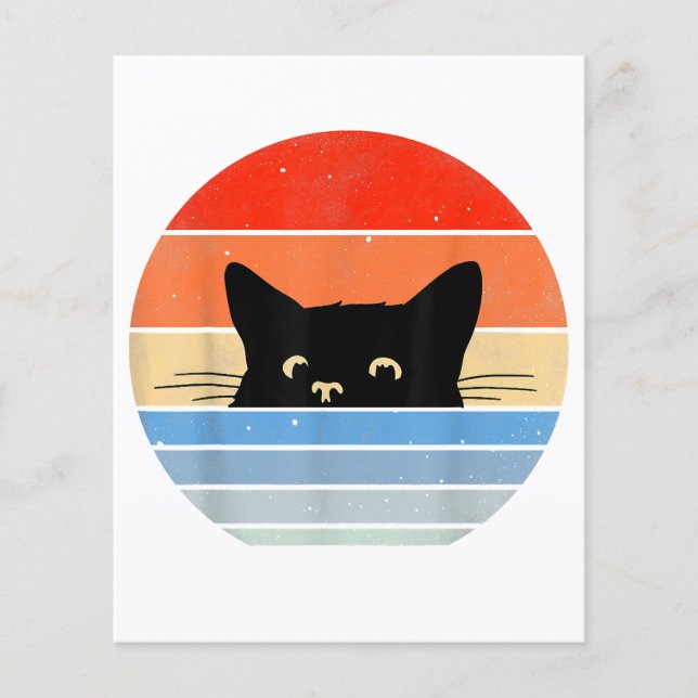 Retro Cat, Cat Lover, Cat Owner, Cute Cat (Front)