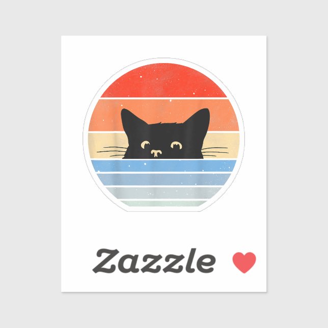 Retro Cat, Cat Lover, Cat Owner, Cute Cat (Sheet)