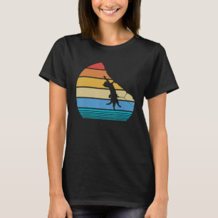 Retro Cat Climbing Meowtain Vintage Kitty Gift Roc T-Shirt