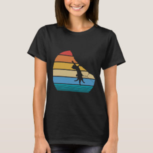 Retro Cat Climbing Meowtain Vintage Kitty Gift Roc T-Shirt