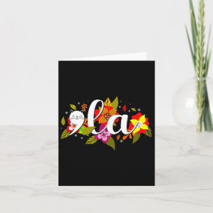Retro Cat Comma La Floral Kamala Harris President Card