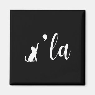 Retro Cat Comma La Kamala Harris For President 202 Magnet