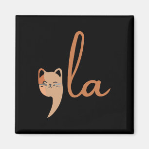 Retro Cat Comma La Kamala Harris For President 202 Magnet