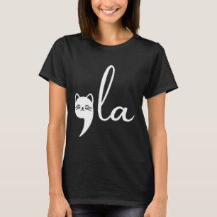 Retro Cat Comma La Kamala Harris For President 202 T-Shirt