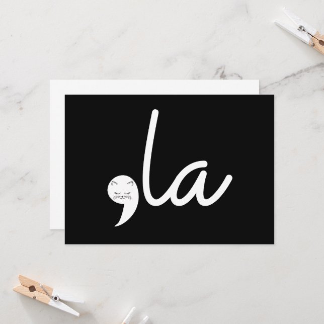 Retro Cat Comma La Kamala Harris For President 24 Invitation (Front/Back In Situ)