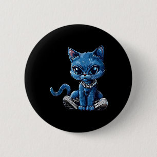 Retro Cat Cute Shoes Comma La Kamala Harris 2024 2 Inch Round Button