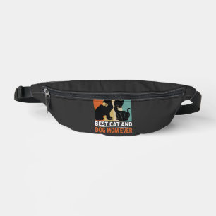 Retro Cat Dog Mom Cat Mama Furmama Puppy Kitty Mot Fanny Pack