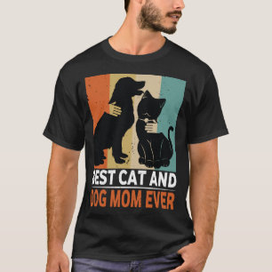 Retro Cat Dog Mom Cat Mama Furmama Puppy Kitty Mot T-Shirt