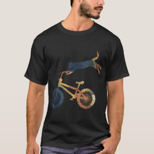 Retro Cat Funny Animal Lover Gift Cyclist BMX Pet  T-Shirt
