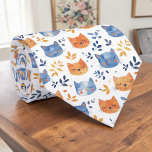 Retro Cat Graphic Custom Necktie<br><div class="desc">This unique necktie features a vintage-inspired graphic of a cat,  making it a stylish and playful accessory for any outfit. It's a perfect gift for cat lovers and anyone who appreciates a touch of retro charm. The custom design ensures a one-of-a-kind look that stands out from the crowd.</div>