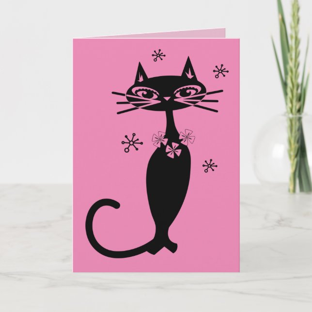 RETRO CAT MOTHER'S DAY CARD (Front)