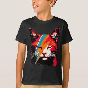 Retro Cat Rock Music Concert Band Men Kids Women F T-Shirt