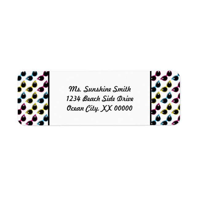 Retro Cat Sunglasses Pattern (Front)