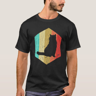Retro Cat Vintage Cat Silhouette Kitten Animal  70 T-Shirt