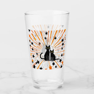 Retro Cats & Atomic Starburst Modern Mid Century Glass