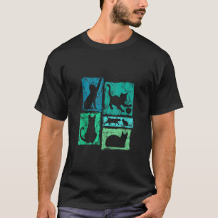 Retro Cats Graphic for Cat Mom and Cat Dad Men Wom T-Shirt