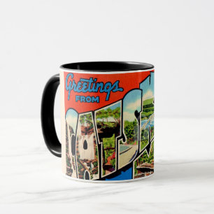 Retro Catskill Mountains Mug