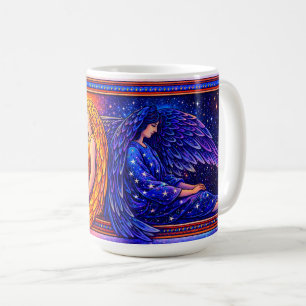 Retro Celestial Day & Night Angels Coffee Mug