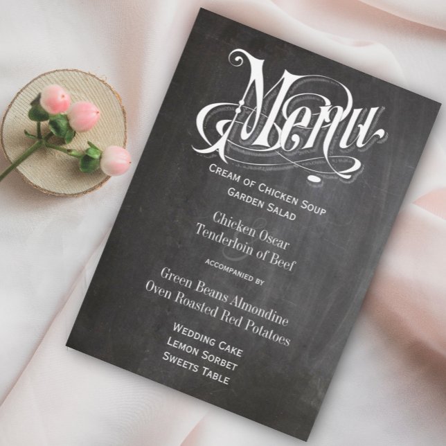 Retro Chalkboard Bistro Style Menu (Creator Uploaded)