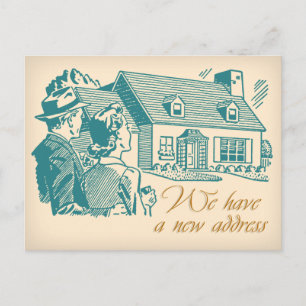 Rétro changement d'adresse la carte postale
