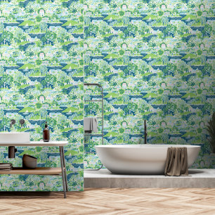 Retro Charleston Summer Pattern Wallpaper
