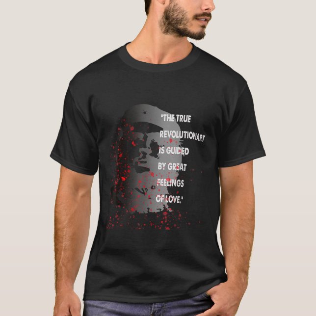 Retro Che Guevara Admirer Revolutionary Quote Tee (Front)