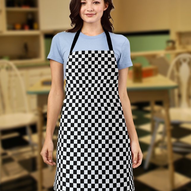 retro checkerboard pattern apron (Creator Uploaded)