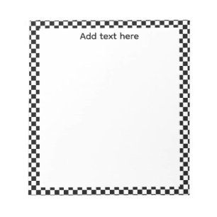 Retro Checkerboard To-Do List Notepad   Aesthetic 