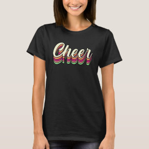 Retro Cheer Cheerleading Cheerleader Squad Coach G T-Shirt