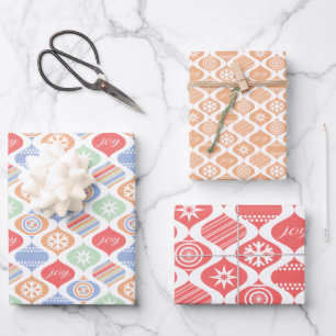 Retro Cheer Wrapping Paper Sheet