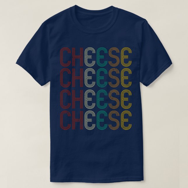 Retro Cheese Lovers T-Shirt (Design Front)