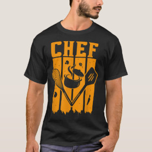 Retro Chef Kitchen Sous Chefs Cooking Lovers T-Shirt