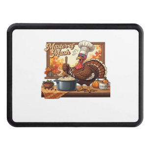Retro Chef Turkey Thanksgiving Classic T-Shirt Trailer Hitch Cover