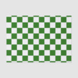 Retro Chequerboard Chequered Board Green Christmas Tissue Paper<br><div class="desc">Retro Chequerboard Chequered Board Green Christmas Gift Tissue Paper!</div>