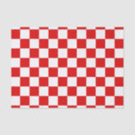 Retro Chequerboard Chequered Board Red Christmas  Tissue Paper<br><div class="desc">Retro Chequerboard Chequered Board Red Christmas Gift Tissue Paper!</div>