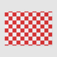 Retro Chequerboard Chequered Board Red Christmas