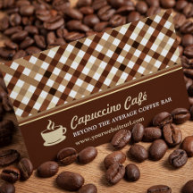 Retro Chequered Coffee Bar Loyalty