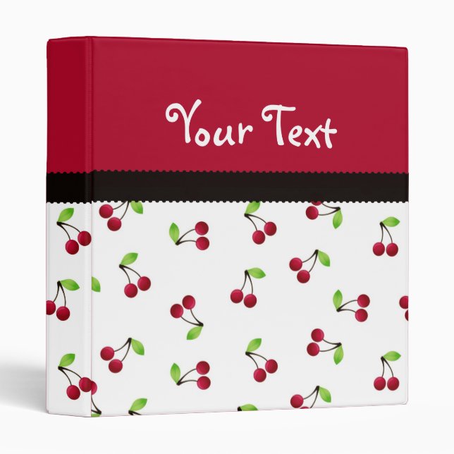 Retro Cherries Binder (Front/Spine)