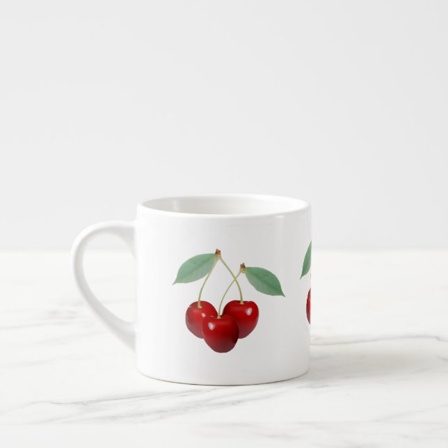 Retro Cherries Specialty Mug (Left)