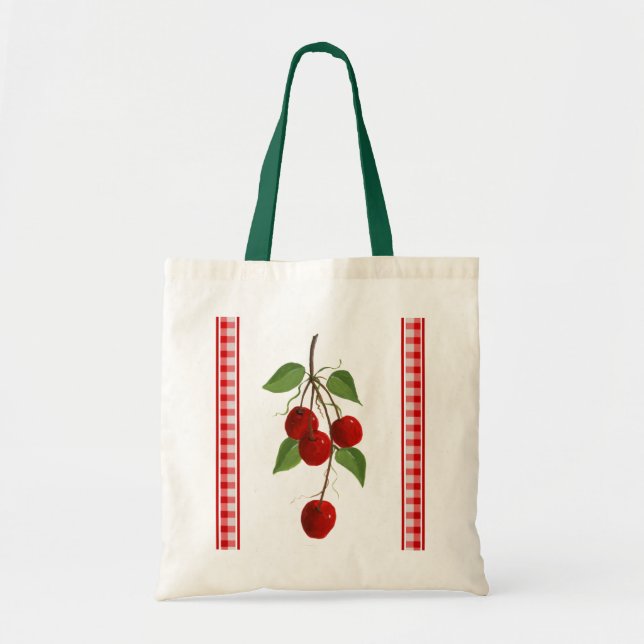 Retro Cherries Tote Bag (Front)