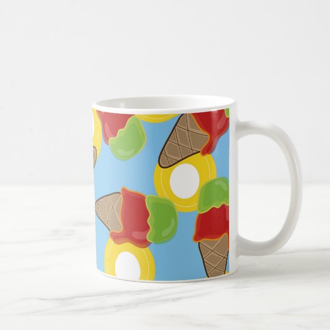 Retro Cherry and Lime Ice Cream Mug (Right)