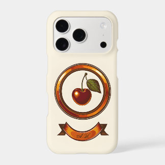 Retro Cherry Badge iPhone Case | 70s Cherry