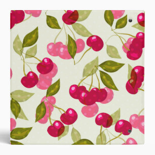 Retro, cherry berries binder