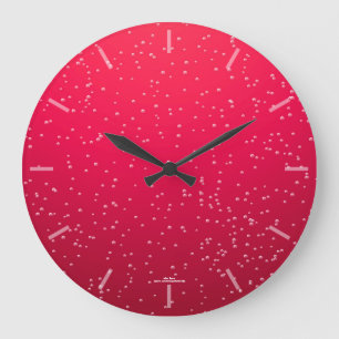 Retro Cherry Soda Bubbles Clock