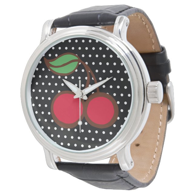 Retro Cherry Watch  (Angled)