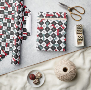 Retro Chess Board Wrapping Paper