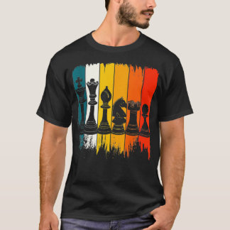 Retro Chess , Chess Player, Chess, Checkmate  T-Shirt