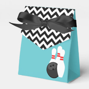 Retro Chevron Bowling Favour Boxes