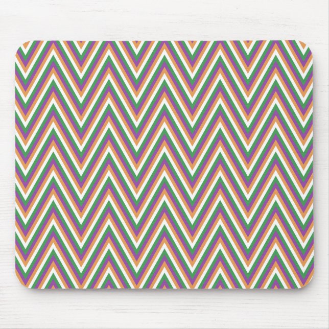 Retro Chevron Pattern Cool Mouse Pad (Front)